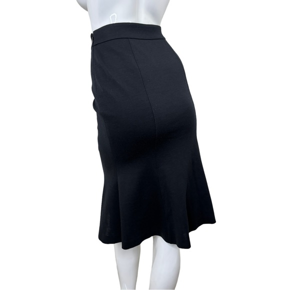 WOLFORD gorgeous wool midi trumpet skirt fit n flare RARE find xxs XS fun sz 34 - Picture 11 of 17